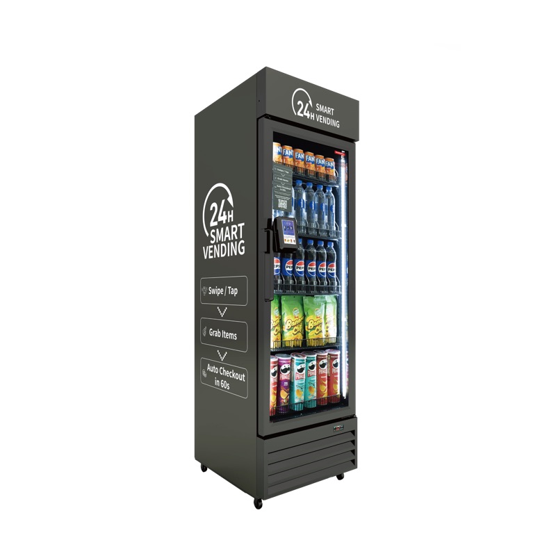 HAHA AI Vending Mini 360 smart cooler DC-360C — compact 245-item capacity