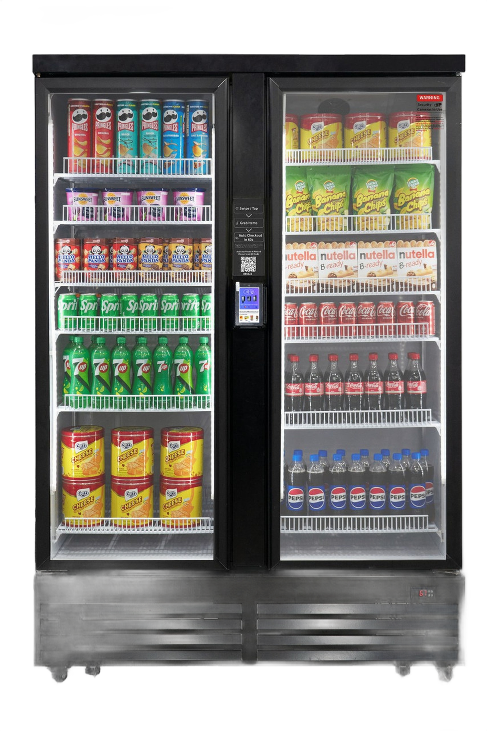 HAHA AI Vending Ultra 1200 - double door high-capacity smart vending machine