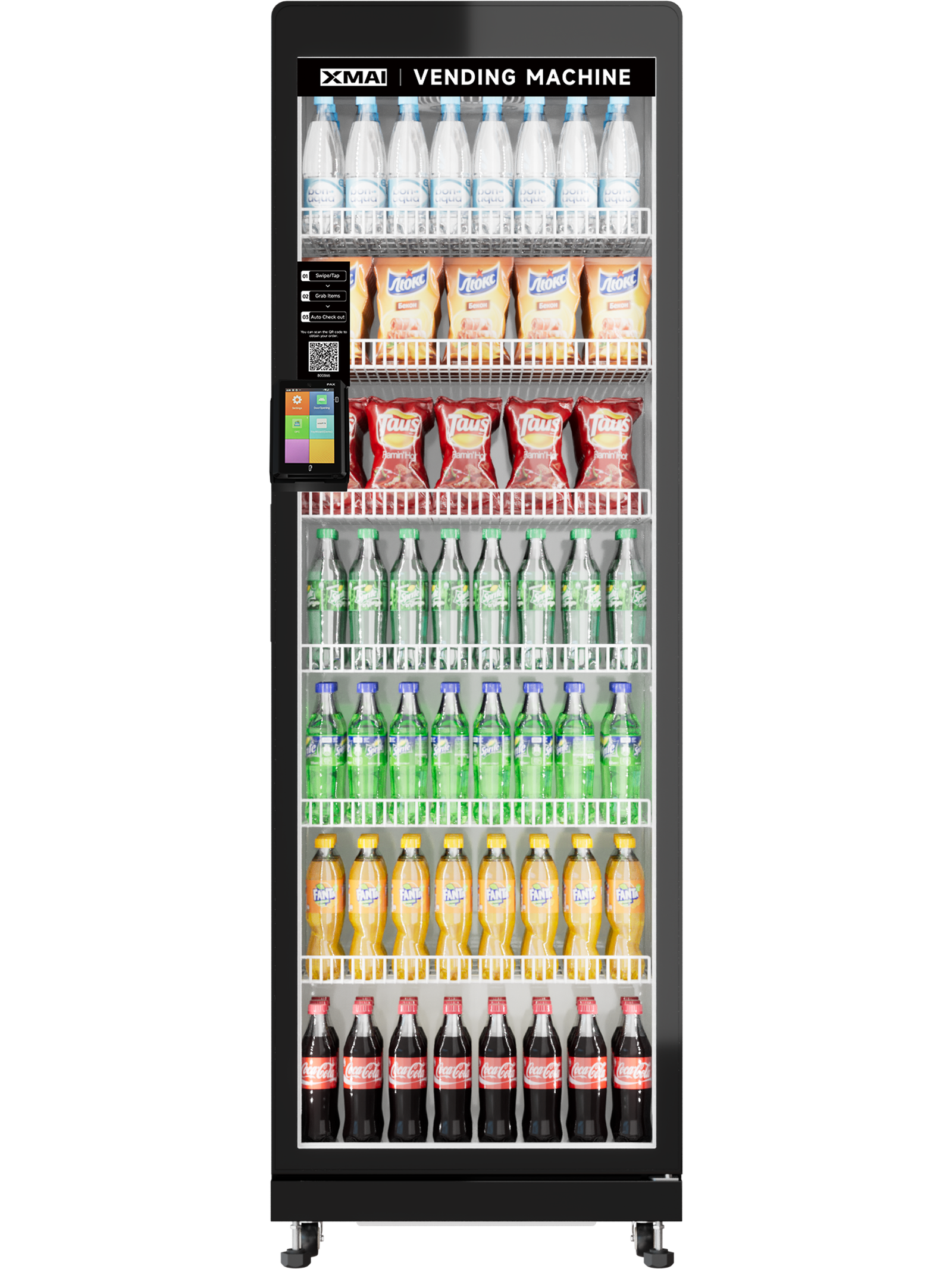 XMAI Pro 520L smart vending machine - AI vending