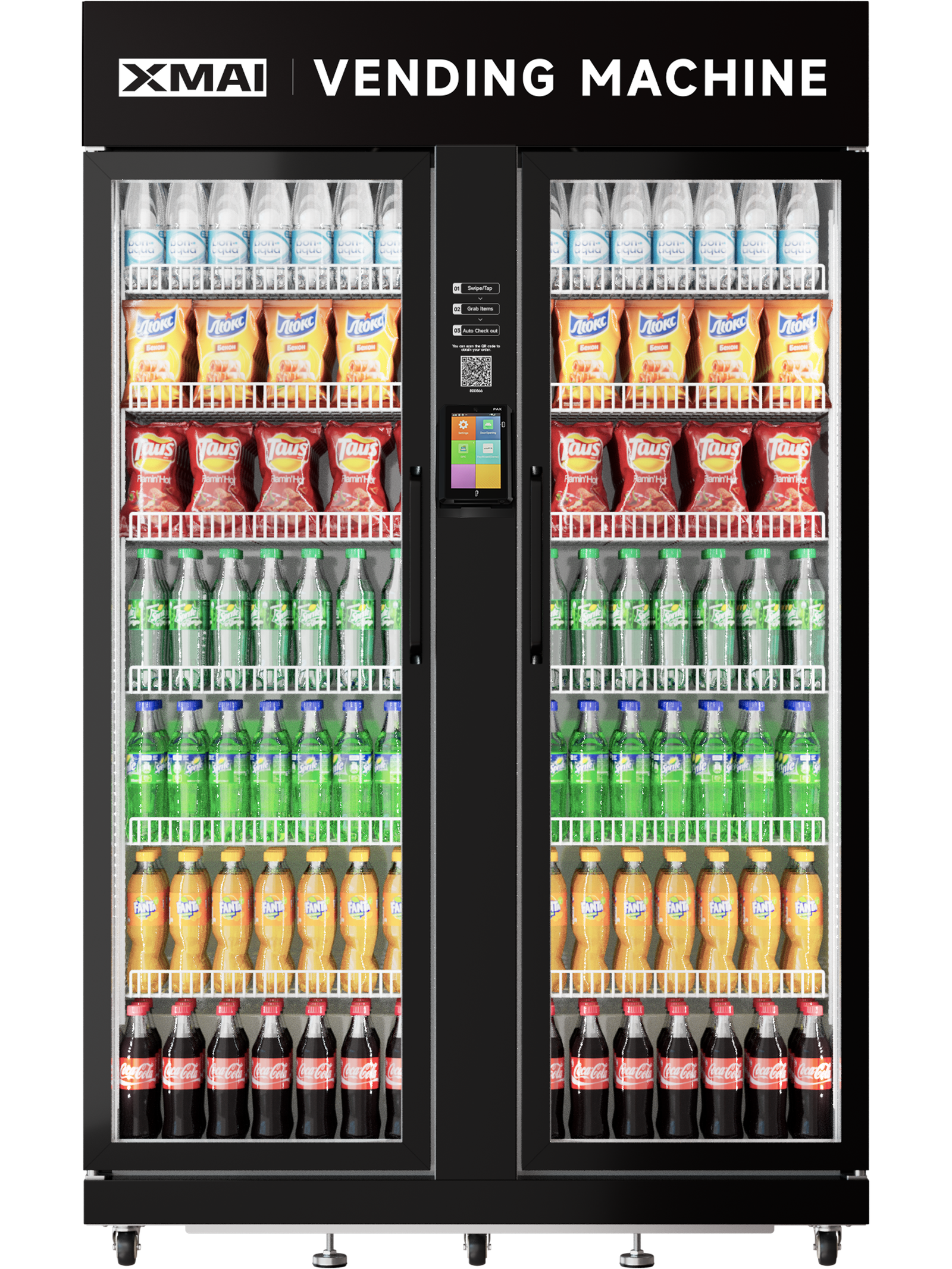 XMAI Ultra 1100L smart vending machine - dual-door 1100-liter capacity